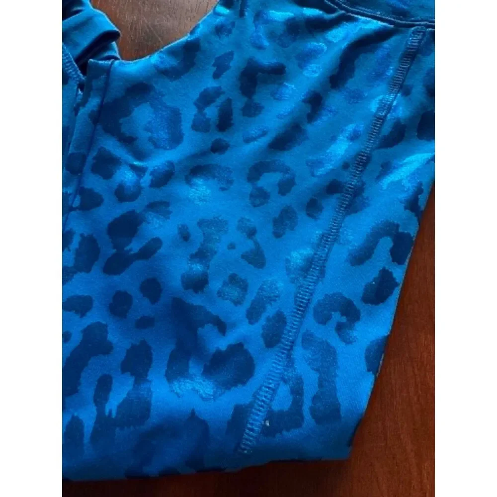 Justice Cropped Leopard Leggings - Size 7